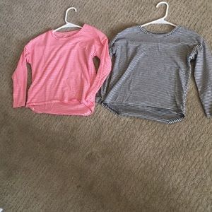 2  striped long sleeve shirt